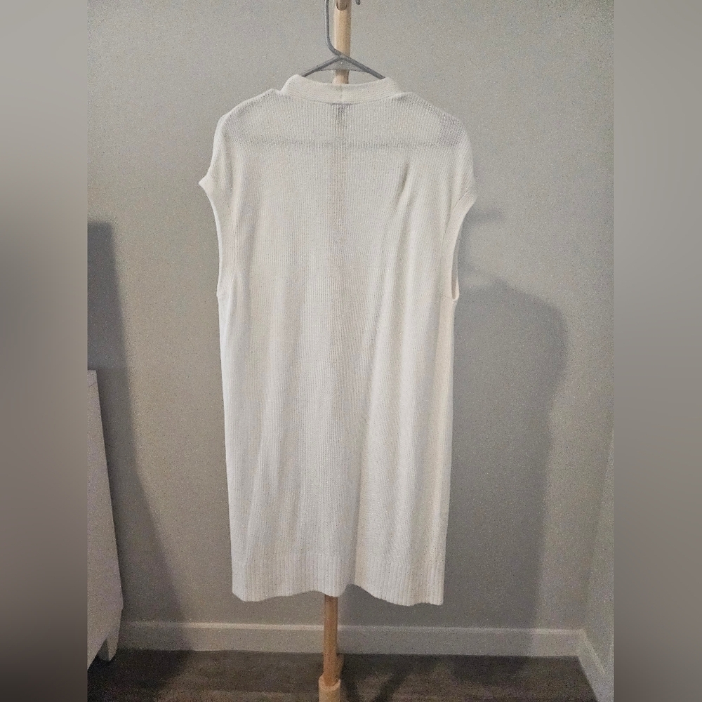 Express White Long Knit Cardigan - Picture 4 of 4